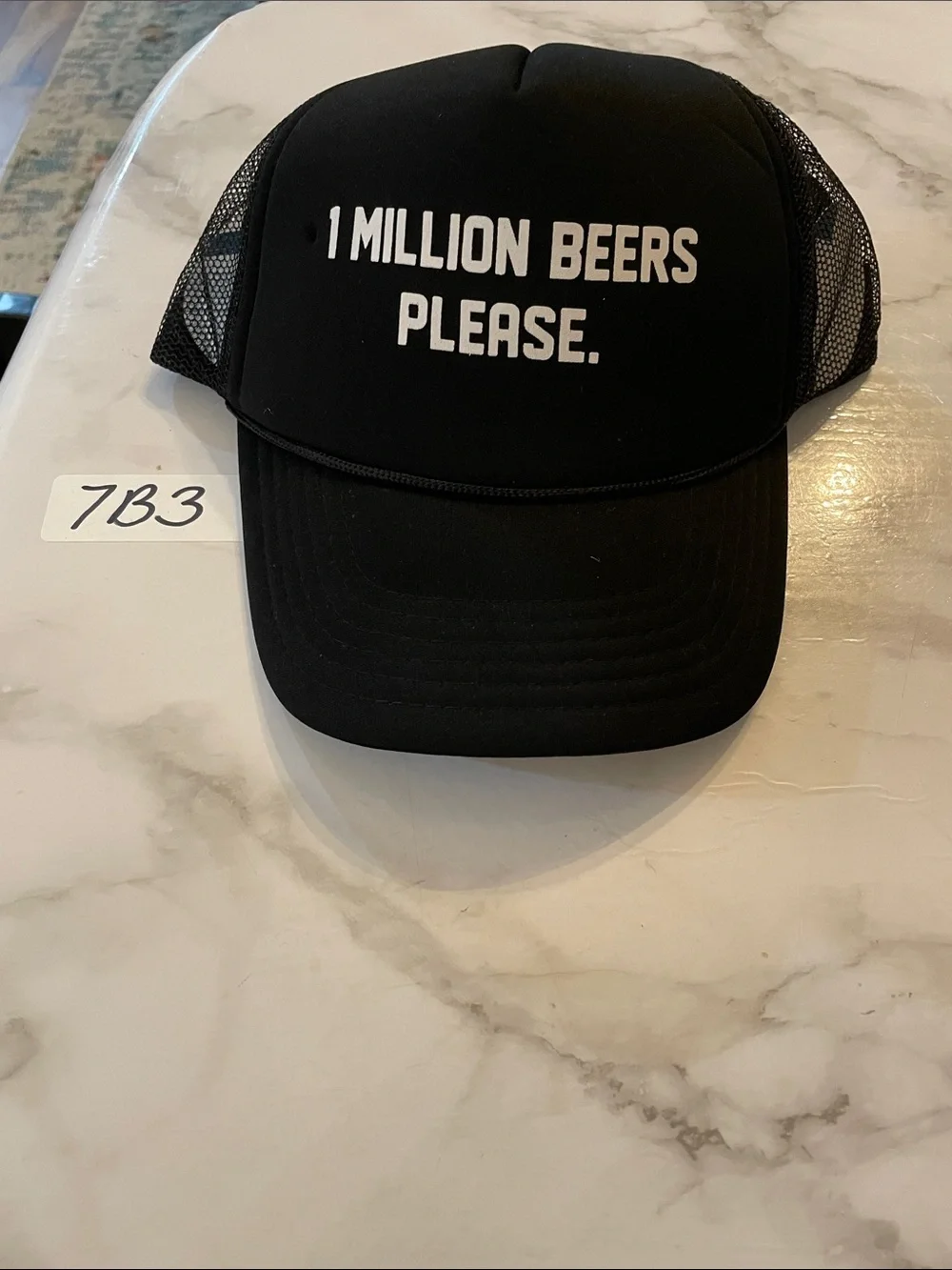 Black Trucker Hat with 